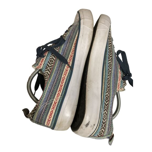 Free Choice By Elis Women's Size 10 Multicolor Pattern Canvas Sneakers - Picture 6 of 8